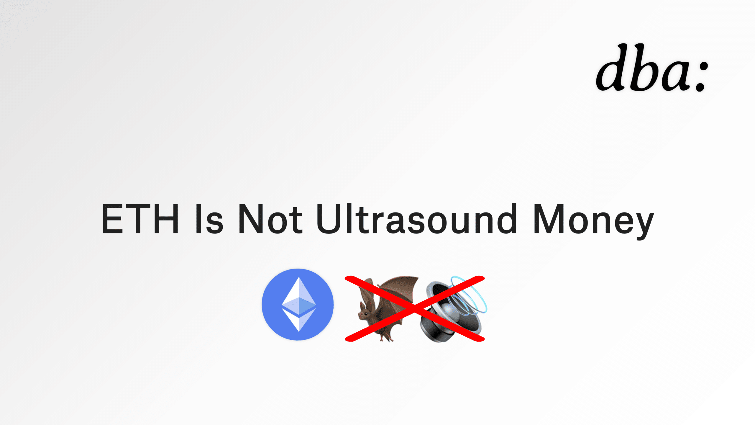ETH Is Not Ultrasound Money